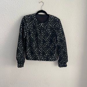 Cream and Black Jacket 
Diane Von Furstenberg 
Size: Small